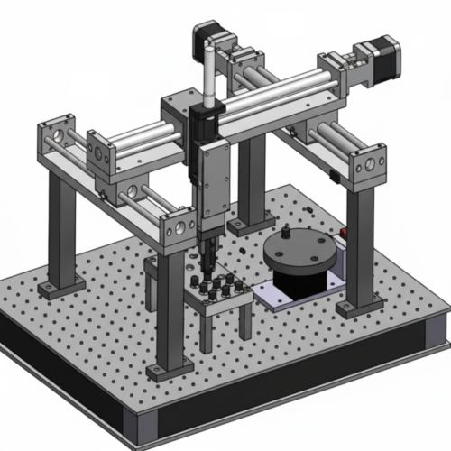 pick and place feeder with servo 3 axis system